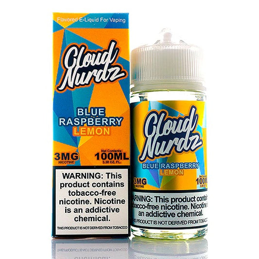 Cloud Nurdz Blue Razz Lemon 100ml (Tobacco Product)