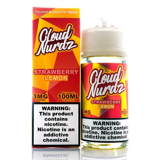 Cloud Nurdz Strawberry Lemon 100ml (Tobacco Product)